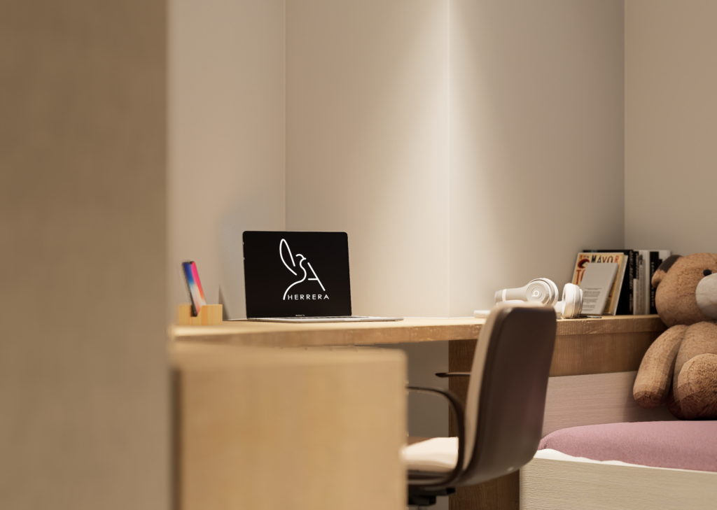 Espacio de trabajo de Levita Properties en Alicante: oficina de arquitectos especializados en la auditoría técnica y la gestión de venta de propiedades exclusivas